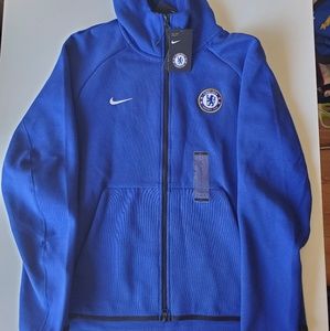 Nike Chelsea FC Tech Fleece Blue Full Zip Hoodie